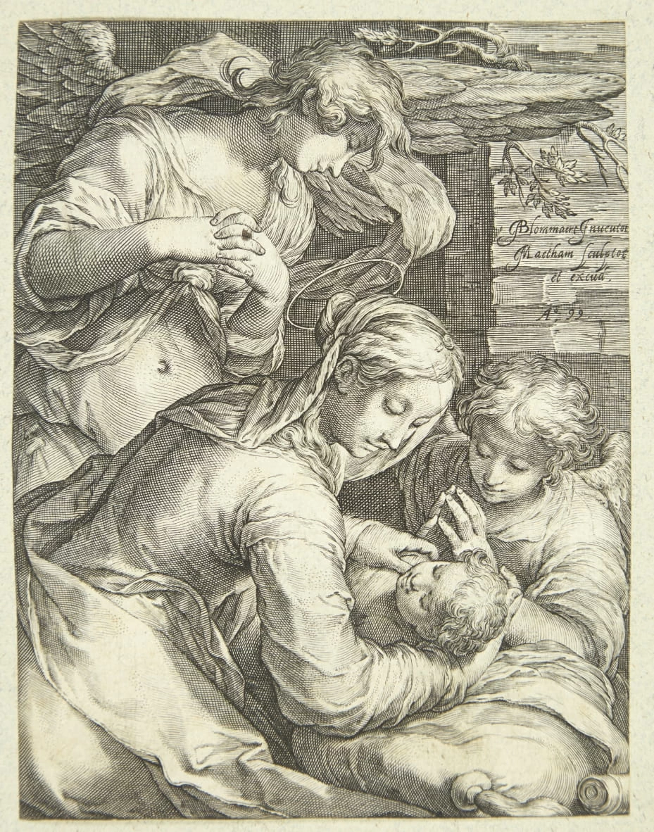 Vergine Maria col Bambino e due angeli - Statens Museum for Kunst